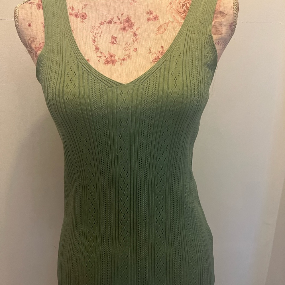 Green tank top